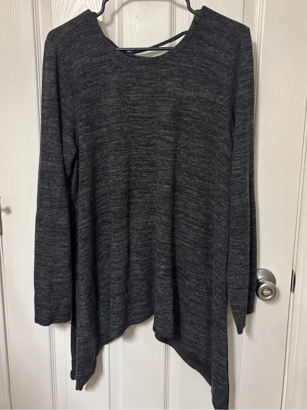 Torrid knit tunic sweater with criss cross back